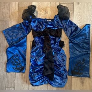 NEW Dark Sha Geisha Oscura Adult Women's Cosplay Costume Size Medium 8-10 Blue